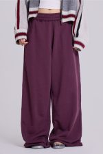 Dark Burgundy Monster Joggers - Image 2