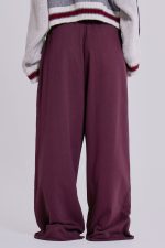 Dark Burgundy Monster Joggers - Image 6