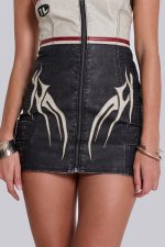 Xiva Motocross Faux Leather Dress - Image 9
