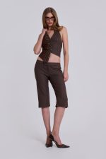 Tuesday Tie Backless Halter Shirt - Image 5
