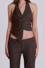 Tuesday Tie Backless Halter Shirt - Image 6