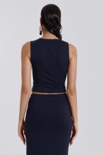 Flaming Rose Raw Edge Tank Top - Image 2