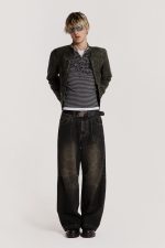 Washed Black Razor Jeans - Image 3