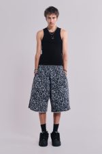 Airbrush Grey Leopard Monster Shorts - Image 3