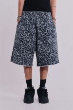 Airbrush Grey Leopard Monster Shorts