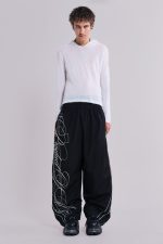 P.O.A. Black Vapor Tracksuit Bottoms - Image 3