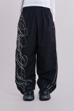 P.O.A. Black Vapor Tracksuit Bottoms - Image 4
