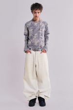 Ecru Paint Colossus Jeans - Image 2
