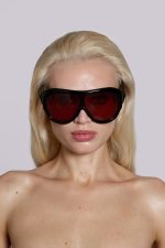 Noctra XL Stud Sunglasses in Damson - Image 6