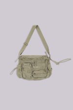 Khaki Military Utility Satchel Bag - Image 2