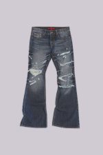 Cross Chain Blue Drift Jeans - Image 2