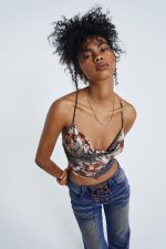 La Playa Cowl Neck Cami with Sequin Shine - Image 4