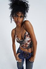 La Playa Cowl Neck Cami with Sequin Shine - Image 3