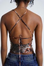La Playa Cowl Neck Cami with Sequin Shine - Image 2