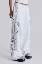 White Baggy Blade Joggers - Image 2