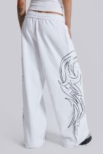 White Baggy Blade Joggers - Image 5