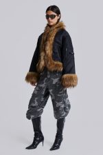 Washed Black Trooper Camo Cargo Pant - Image 2