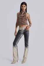 Faux Fur Zene Backless Top - Image 3