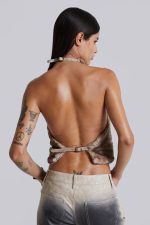 Faux Fur Zene Backless Top - Image 10