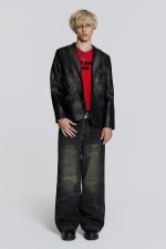 Ash Faux Leather Blazer - Image 7