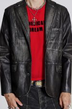 Ash Faux Leather Blazer - Image 4