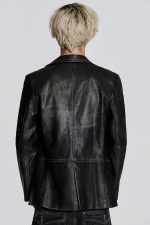 Ash Faux Leather Blazer - Image 3
