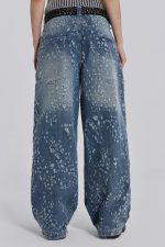 Mid Blue Shredded Colossus Jeans - Image 5