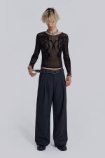 Black Wings Mesh Top - Image 2