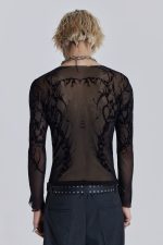 Black Wings Mesh Top - Image 4
