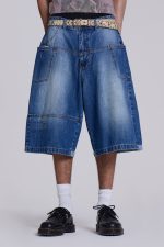 Mid Blue Mason Jorts - Image 2
