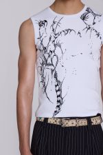 White Astora Rib Vest - Image 4