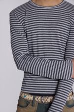 Grey Stripe Mist Long Sleeve Top - Image 6