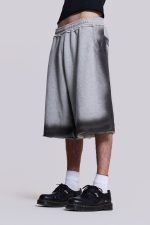 Grey Spray Monster Shorts - Image 8
