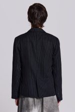 Slim Fit Pinstripe Blazer - Image 3