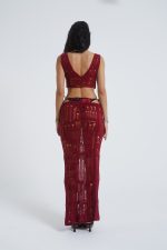 Odette Laddered Wrap Knit Top - Image 2