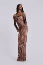 Dahna Macrame Mesh Maxi Dress - Image 6