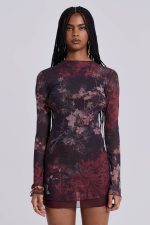 Maram Mesh Backless Mini Dress - Image 6