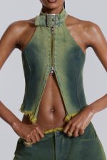 Toxic Denim Top - Image 5