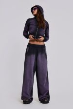 Deep Purple Fade Baggy Monster Joggers - Image 3