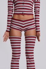 Isla Stripe Mini Shorts - Image 2