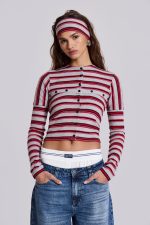 Isla Stripe 3 In 1 Cardigan - Image 5