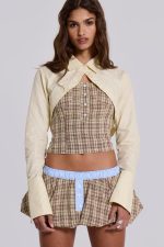Lulu Check Corset Top - Image 6