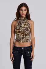 Leopard Zene Backless Top - Image 3