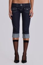 Zahra Denim Capri - Image 2