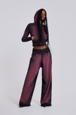 Deep Red Fade Baggy Monster Joggers - Image 7