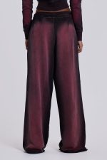 Deep Red Fade Baggy Monster Joggers - Image 4