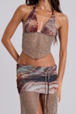 Kumina Hankerchief Plunge Top - Image 9