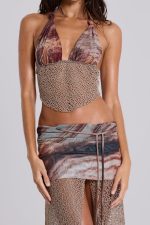 Kumina Hankerchief Plunge Top - Image 8