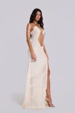 Fatale Maxi Dress In Vanilla - Image 3
