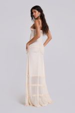 Fatale Maxi Dress In Vanilla - Image 2